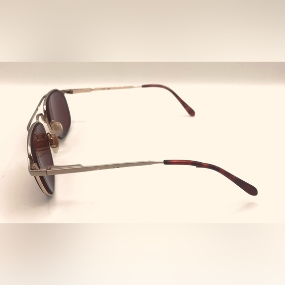 Vintage MGT NEW76 Tortoise Gold Pilot Sunglasses Frames Only - Picture 5 of 8